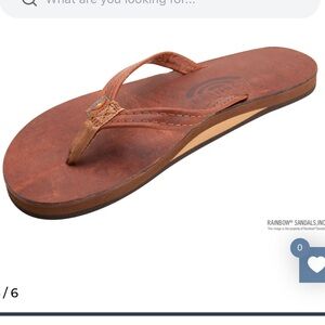 Rainbow Brown Leather Sandals